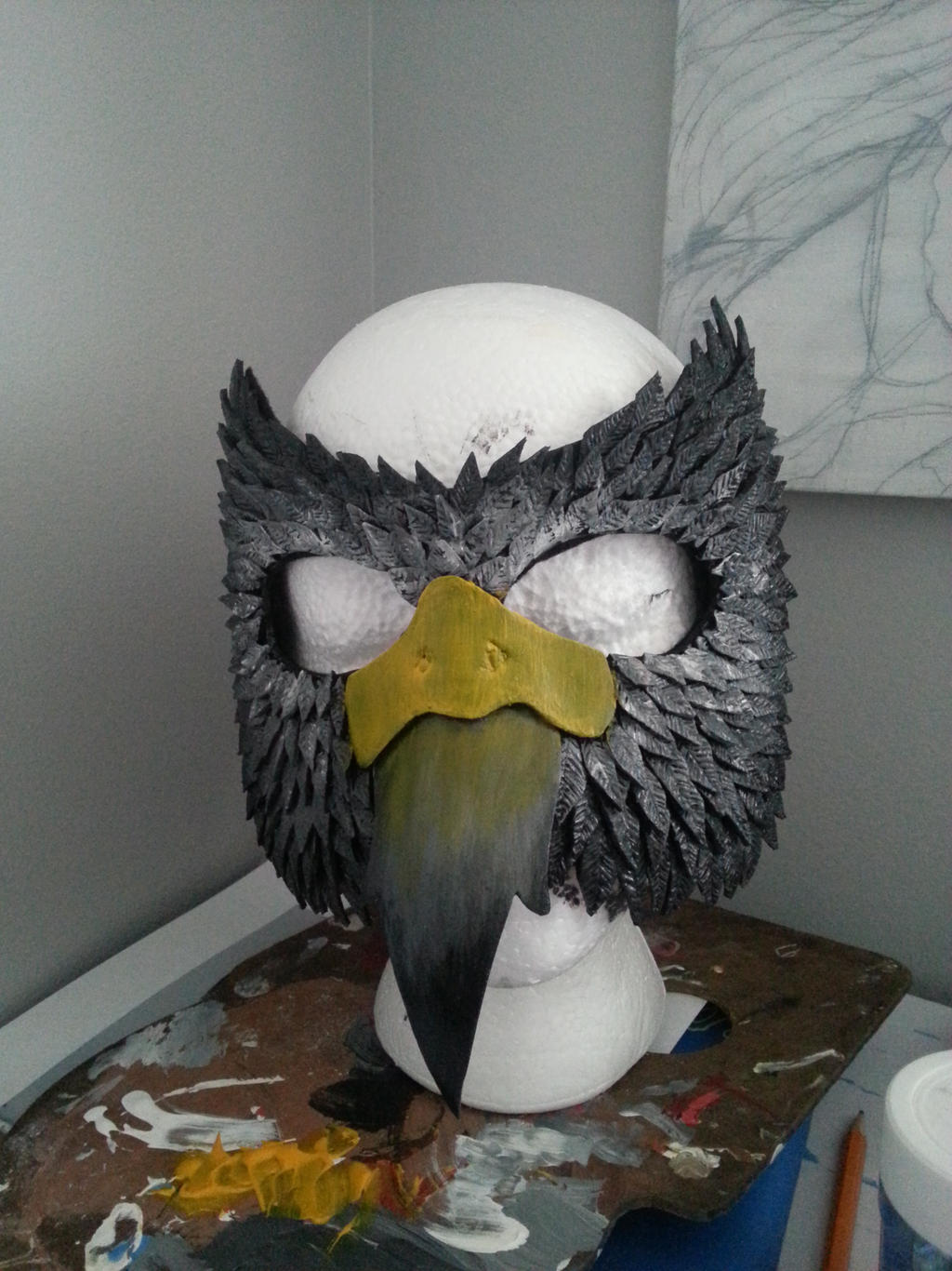 Peregrine Falcon mask by KimisPossible on DeviantArt