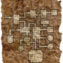 Dungeon Map 1 - Aged