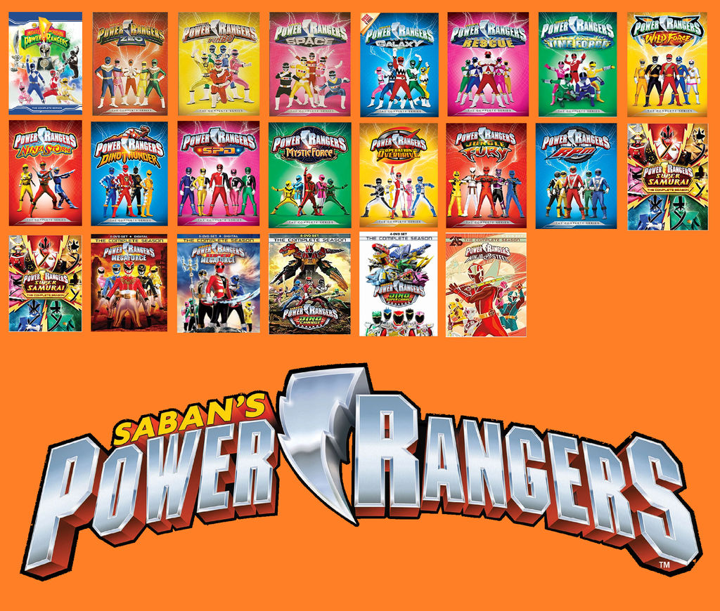 Power Rangers The Complete Series Dvds by jakobmiller2000 on DeviantArt