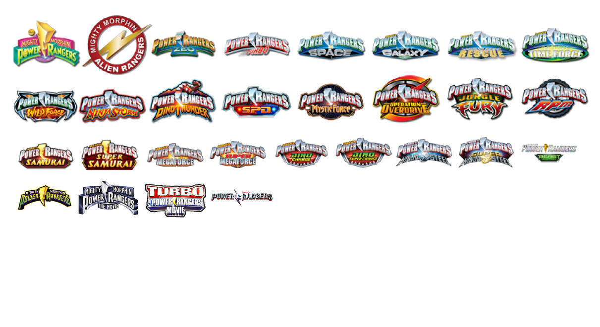 Power Rangers Logos by jakobmiller2000 on DeviantArt