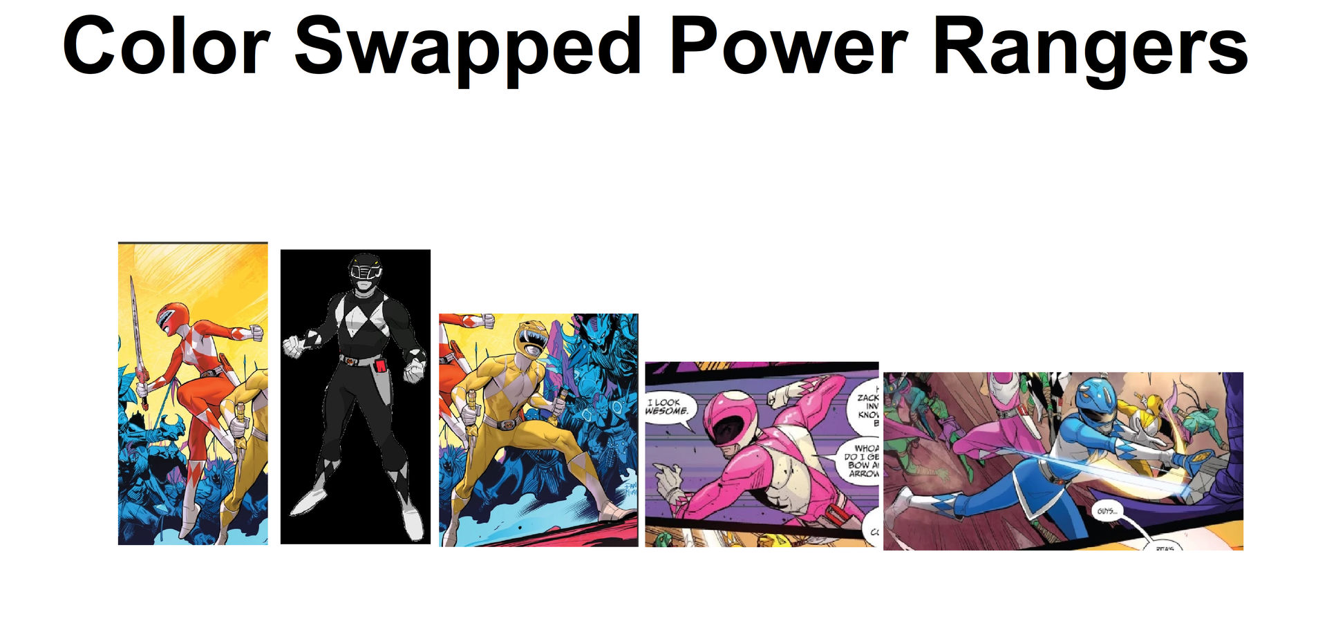 Color Swapped Power Rangers by jakobmiller2000 on DeviantArt