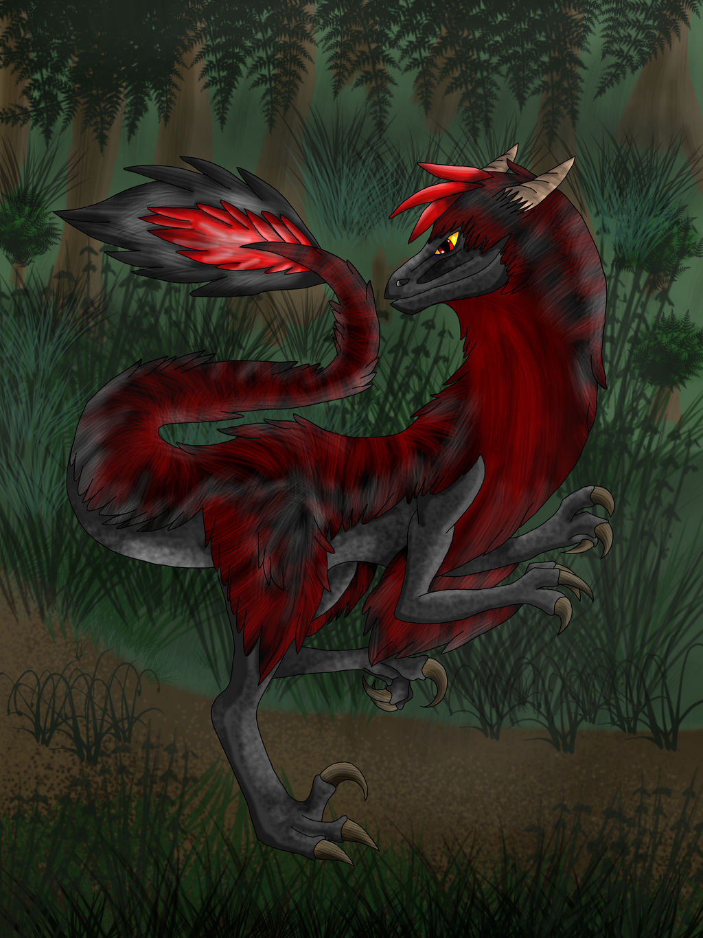 Evil Raptor Cartoon Evil Raptor. by TheCursedFox16 on DeviantArt