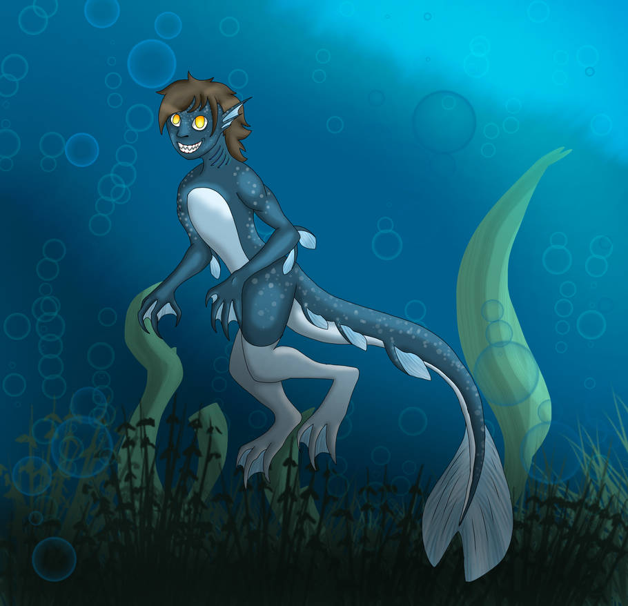 Fish Demon Character Fish monster by TheCursedFox16 on DeviantArt