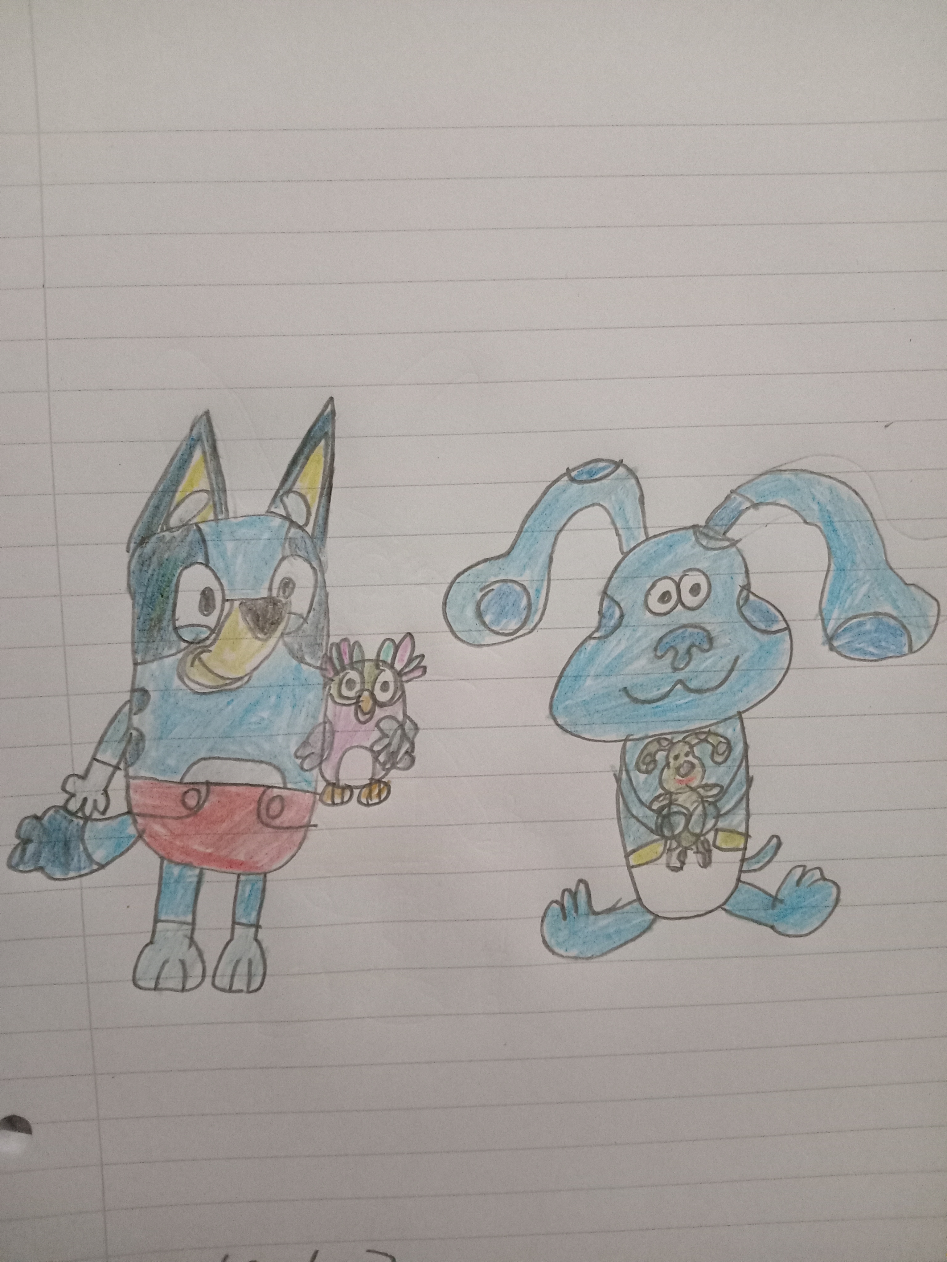 Bluey and Blue in diapers by 80sguy2005 on DeviantArt