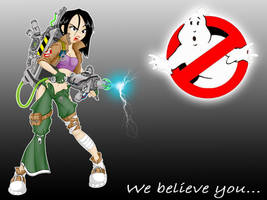 Girl ghostbuster