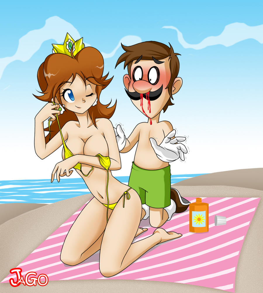 Princess Daisy in the beach