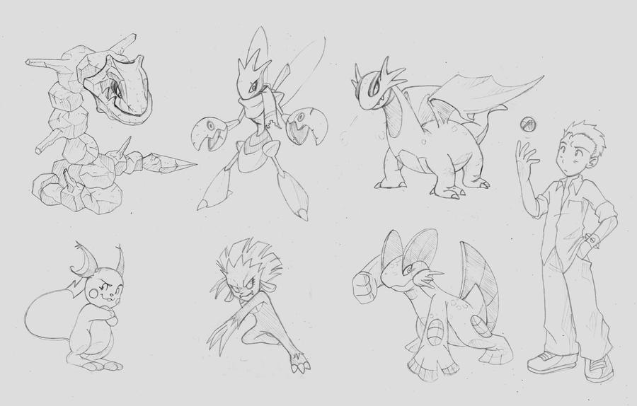 Jago Pokemon party sketch