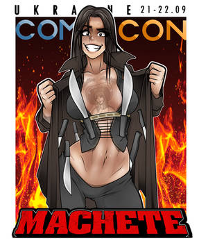 machete girl comic con ukraine