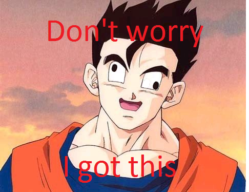 Dont worry.. you can trust gohan