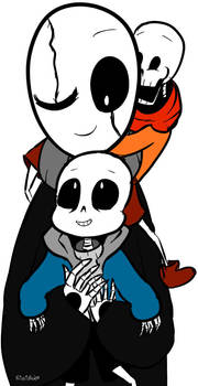 Daddy Gaster, Lazybones And Smart Cookie