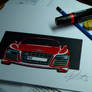 Audi R8: My second car drawing