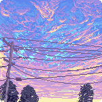 pixel sunset