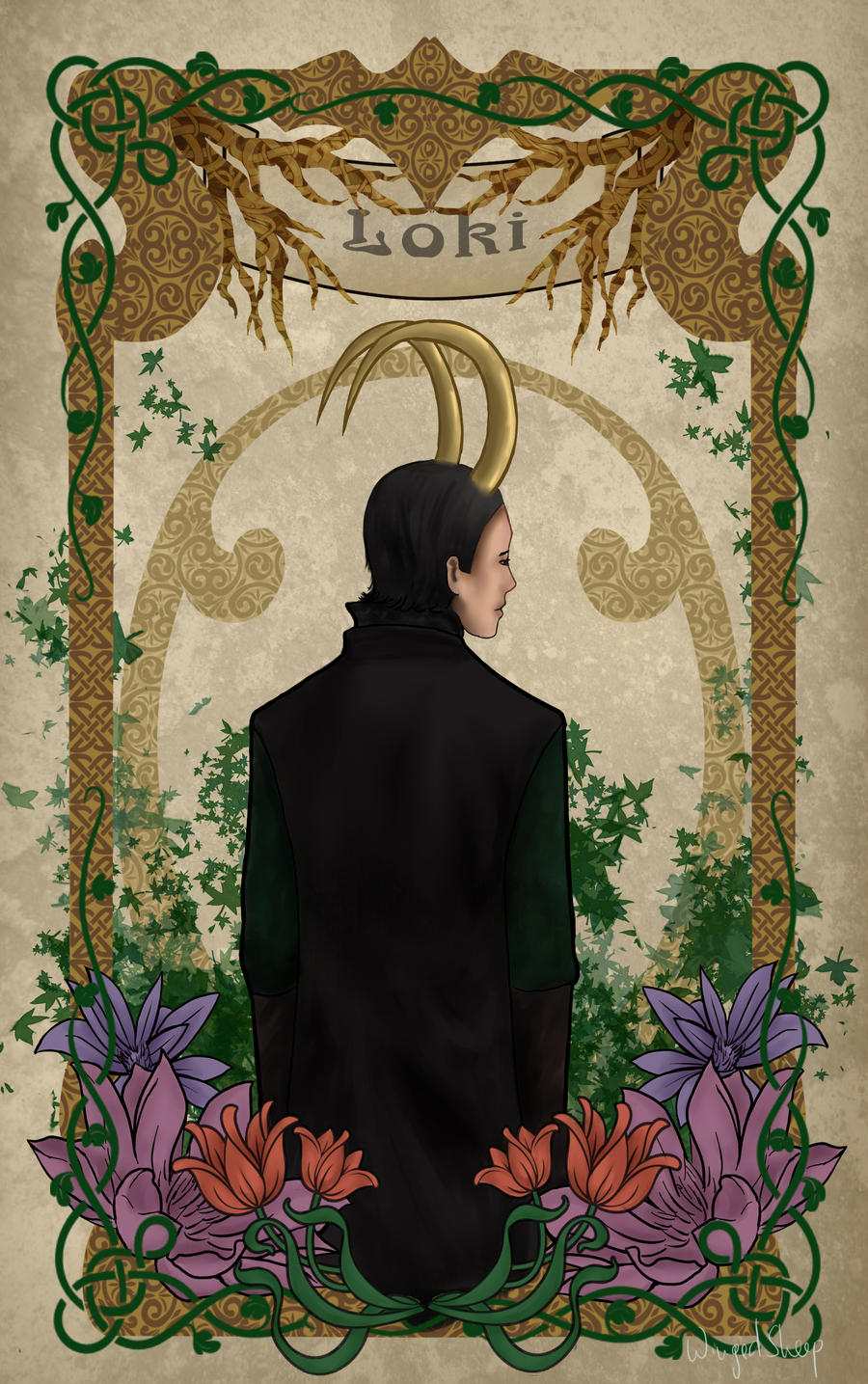 Art nouveau. Loki.