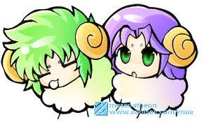 Shion y Mu Chibi-Saint Seiya