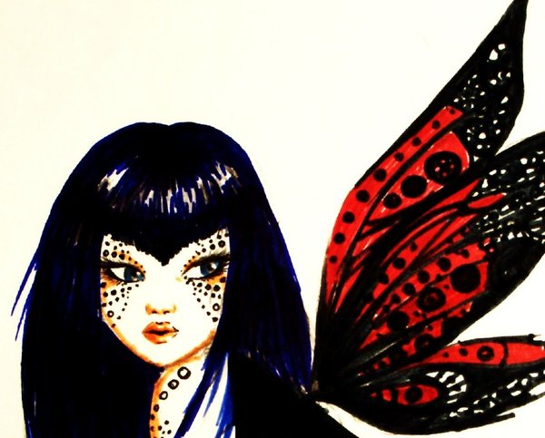 Girl butterfly