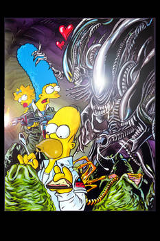 Alien Vs Simpsons
