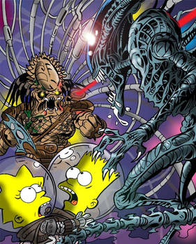 Simpsons vs Aliens vs Predator