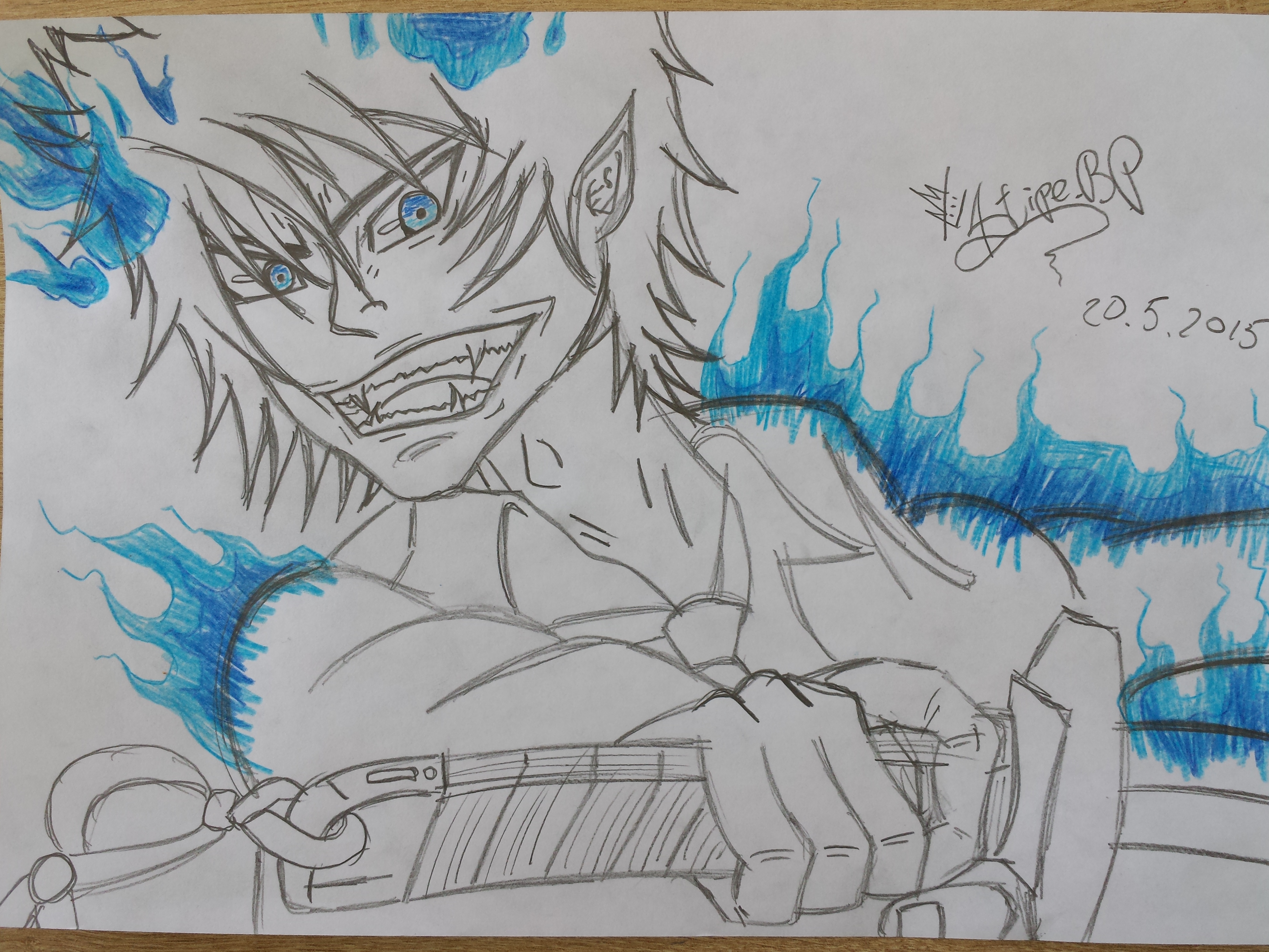 Blue Exorcist - Rin Okumura ( sketch )