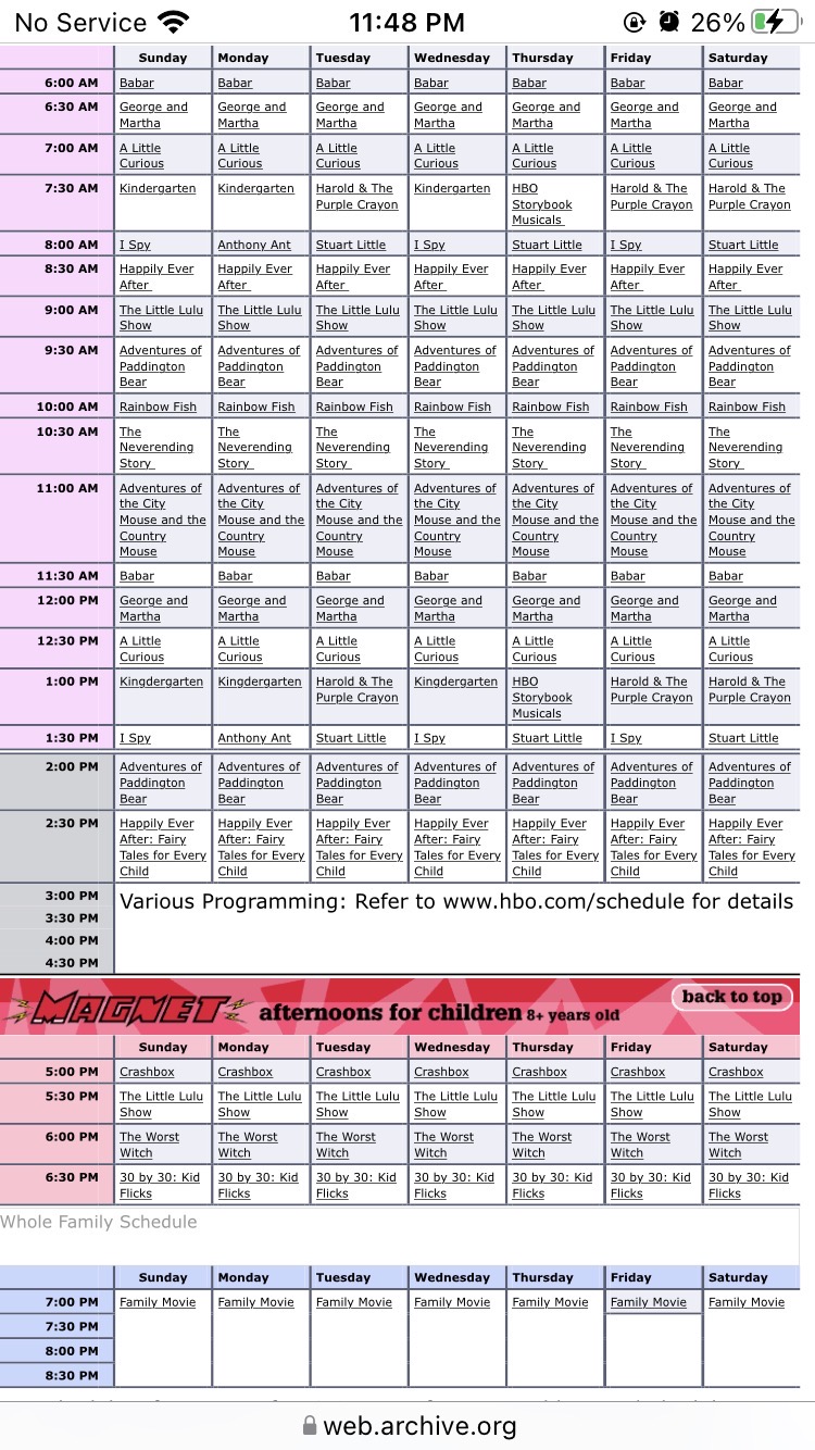 HBO Family Schedule April 16 2003 By Deashawnreese On DeviantArt hbo-family-schedule-april-16-2003-by-deashawnreese-on-deviantart