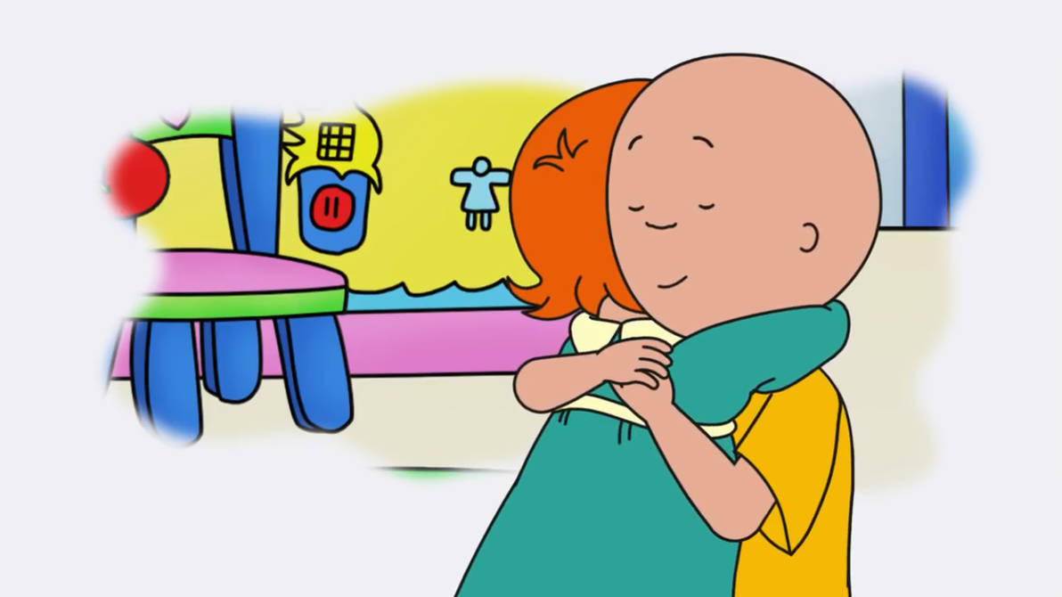 Caillou and Rosie hug by deashawnreese on DeviantArt