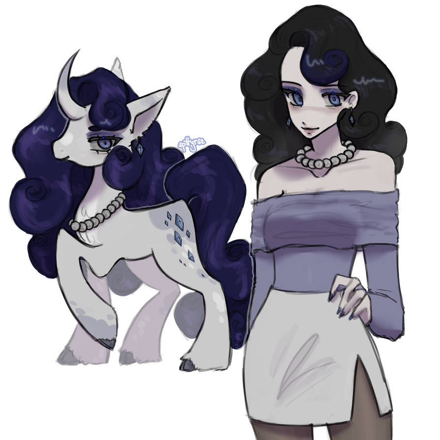 Puffed Rarity Deviantart rarity fanart by spttyrse on DeviantArt