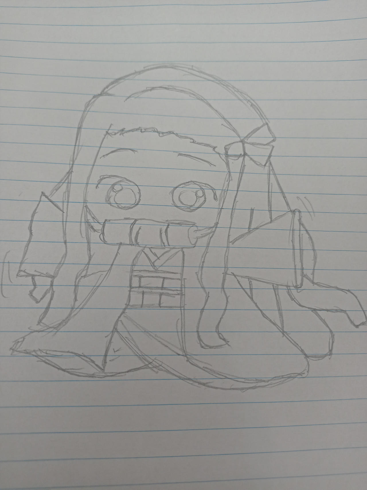 Chibi nezuko by BubblingBubbletea on DeviantArt