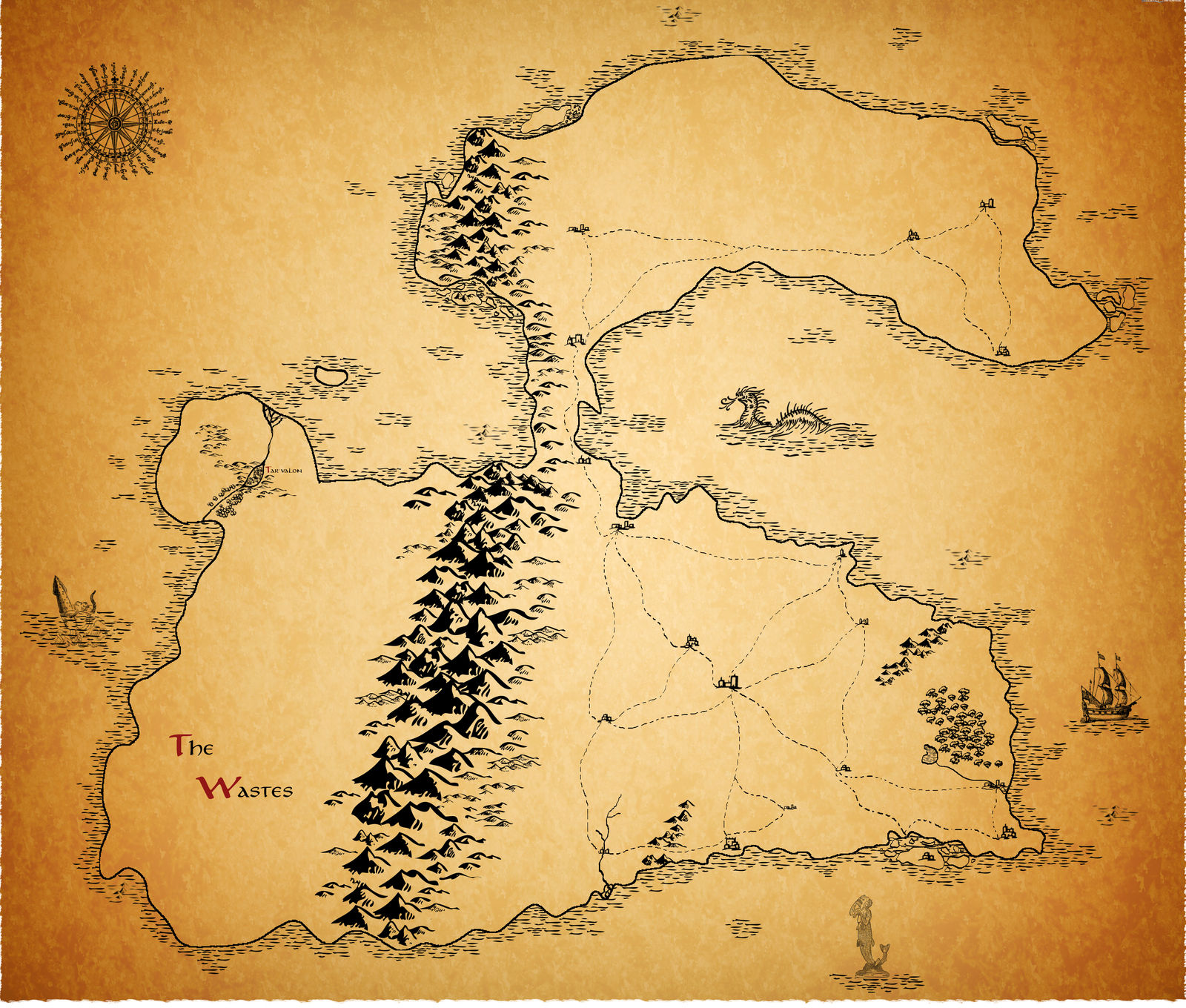 Map of Tamerlyn, 2nd WIP