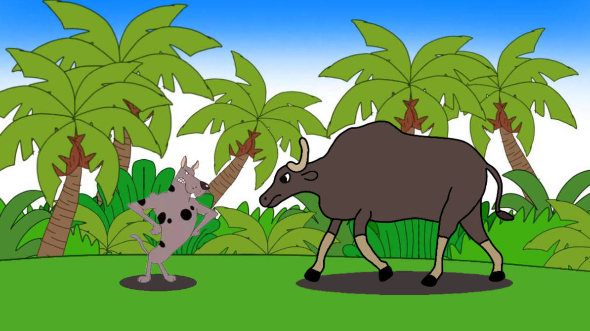 Ballu vs Gaur by Eller-Torvo on DeviantArt