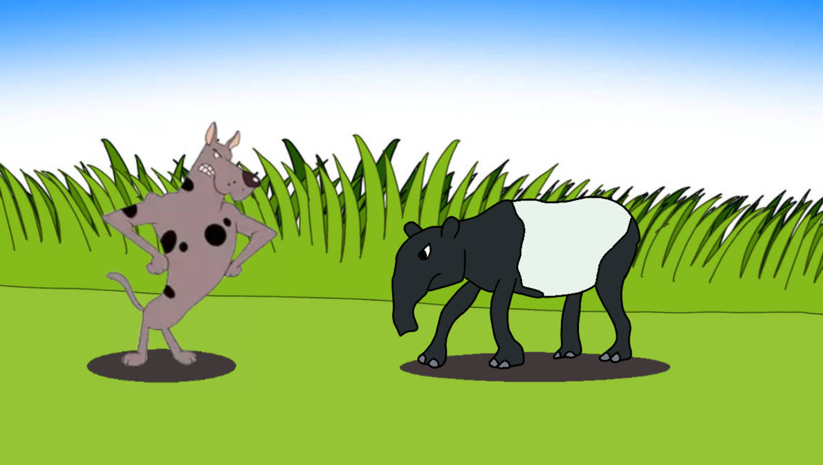 Ballu vs Malayan Tapir by Eller-Torvo on DeviantArt
