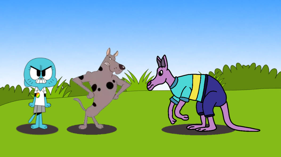 Ballu and Nicole vs Austin the Kangaroo by Eller-Torvo on DeviantArt