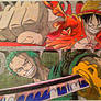 One Piece : Monkey D Luffy . Roronoa Zoro