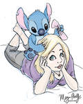 Jaymie and Stitch by melimsah