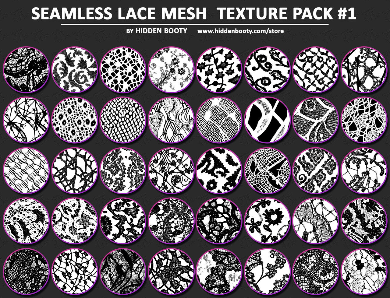 Texturepacker Mesh Seamless Lace Mesh Texture Pack #1 by HiddenBooty on DeviantArt