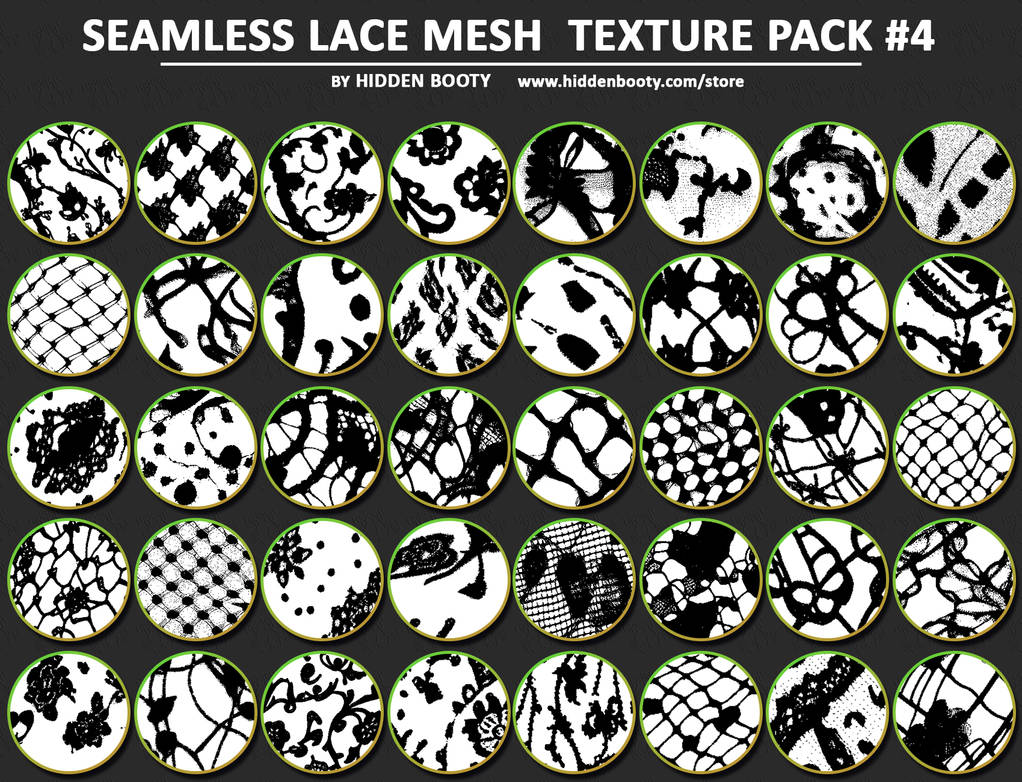 Seamless Lace Mesh Texture Pack #4 by HiddenBooty on DeviantArt