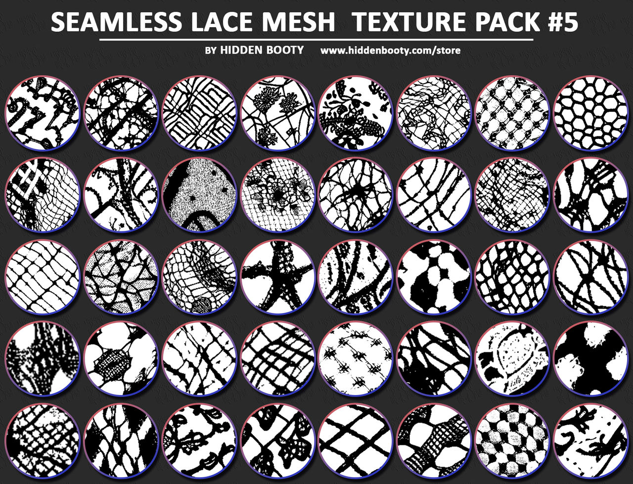 Texturepacker Mesh Seamless Lace Mesh Texture Pack #5 by HiddenBooty on DeviantArt