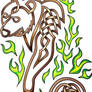 Green Fire Bear