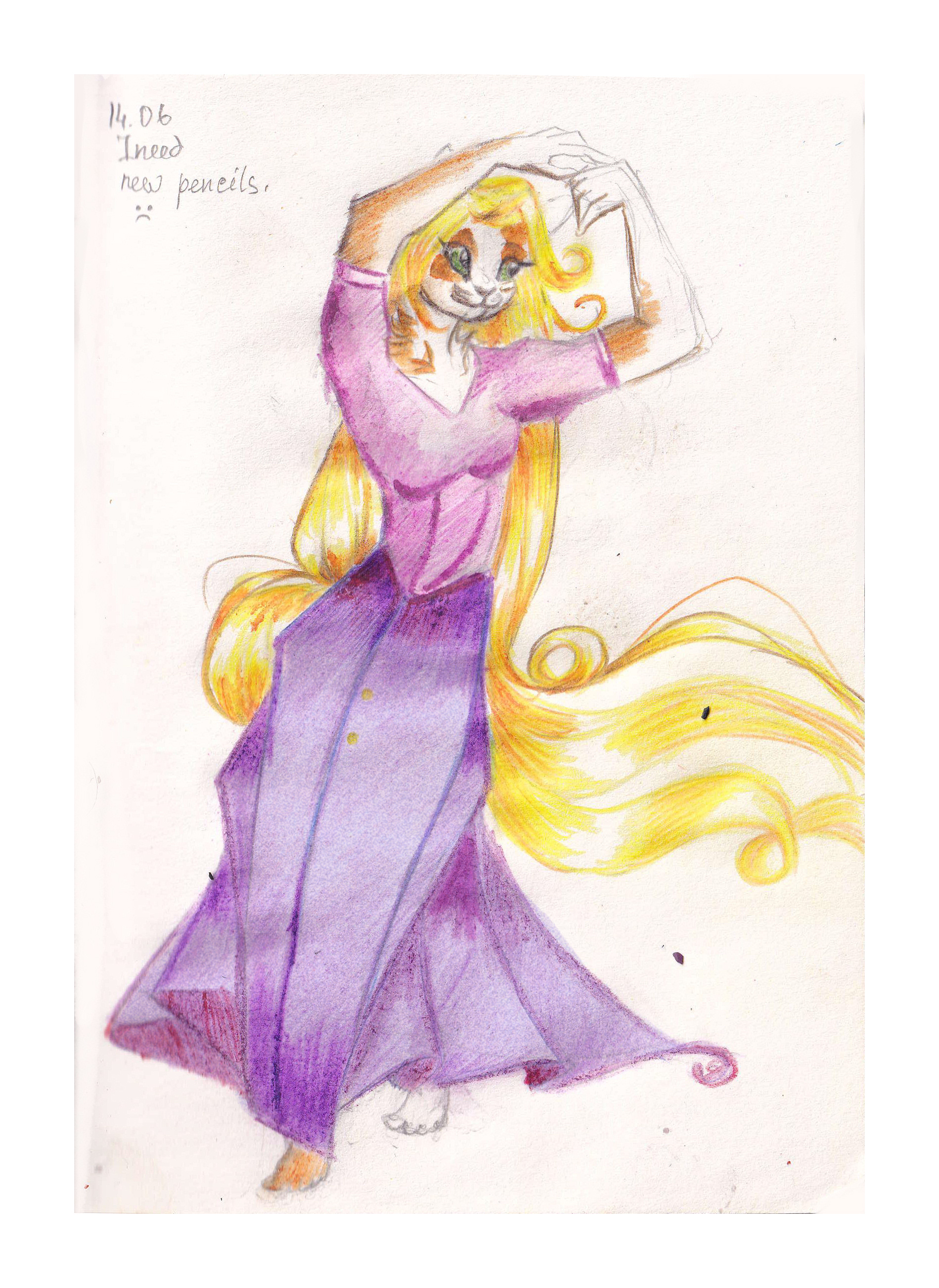 Rapunzel As Rabbit Rapunzel as a cat by DecembristFlower on DeviantArt