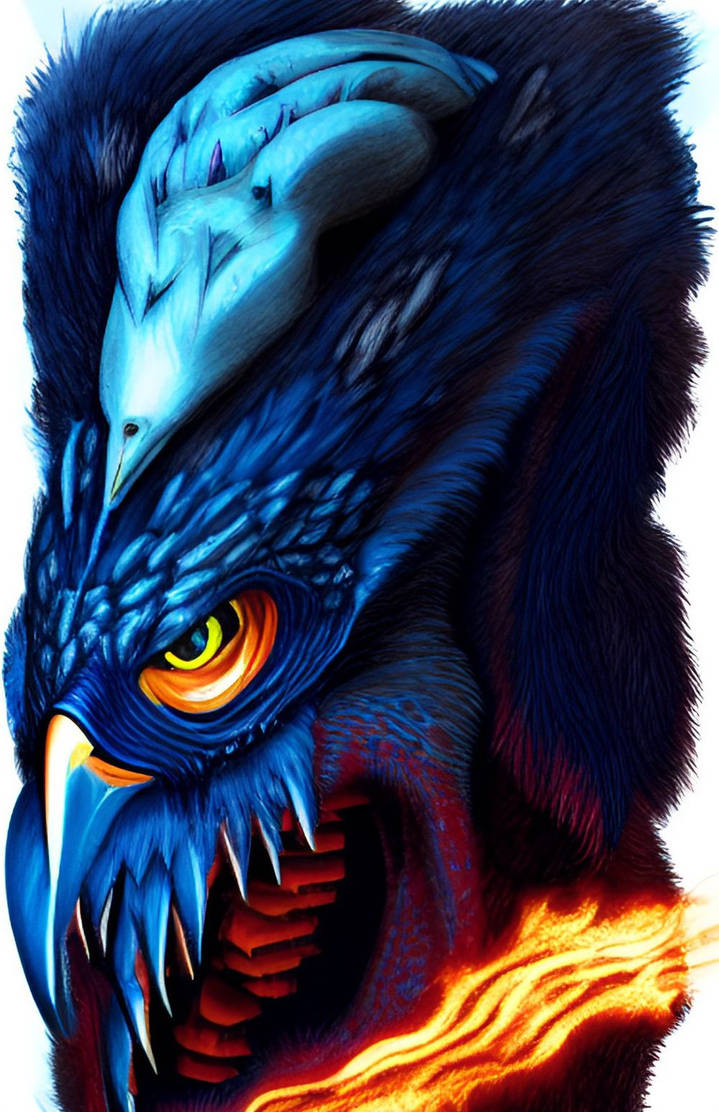 Blue bird monster by Bukoslav on DeviantArt