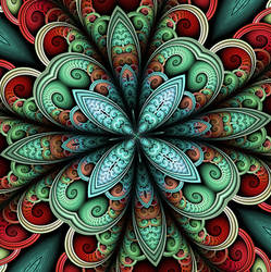Ephemeral flower fractal