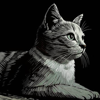 Hector's portrait (Negative drawing)