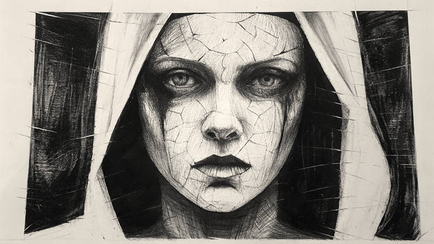 Marked by time (Pencil drawing)