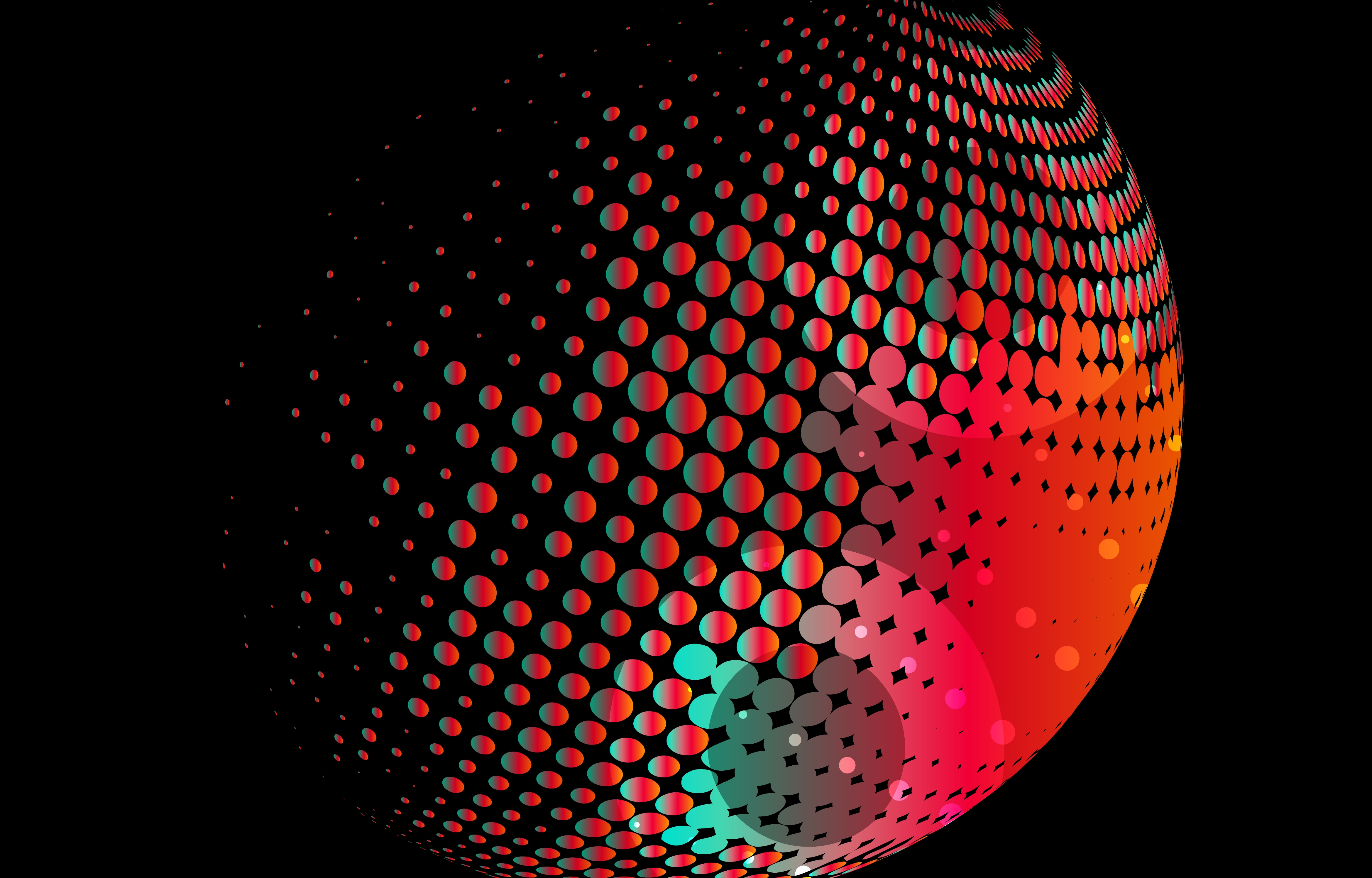 Halftone dots vector wallpaper