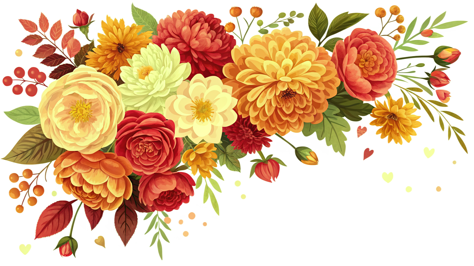 Isolated flower banner (PNG)