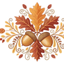 Stunning autumn isolated vector gift