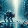 Robot Creature in a Apocalyptic City #11