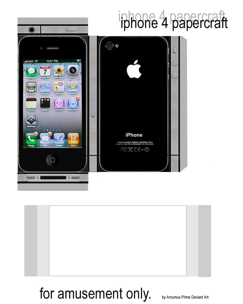 iphone 4 papercraft 1 of 5 by arcumus