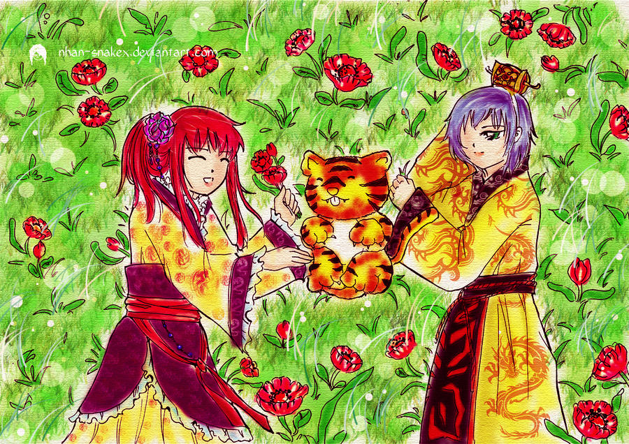 Ryoko and Kenichi by Nhan-SnakeX