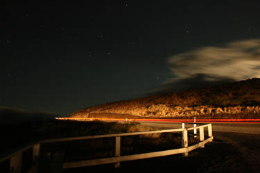 Desert Road at night