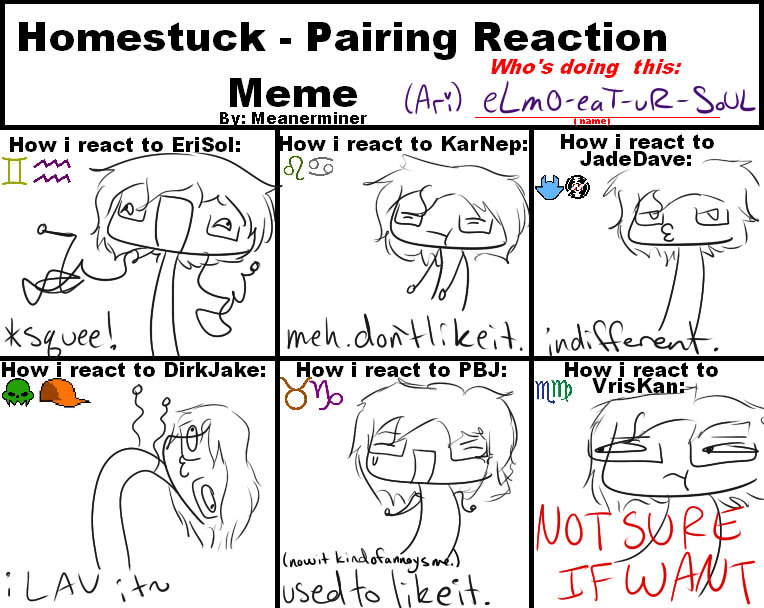 pairings reaction meme