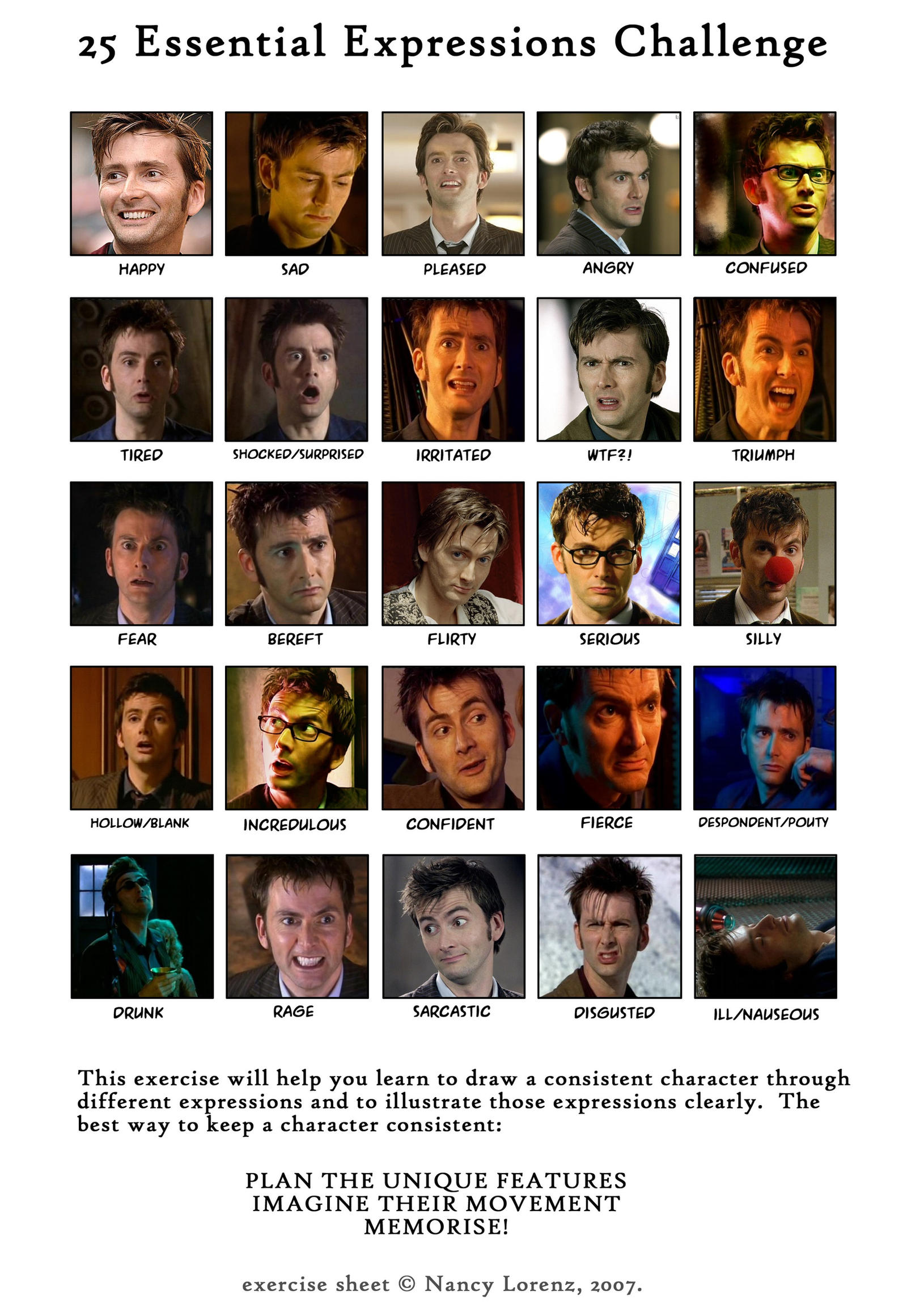 David Tennant 25 Expressions